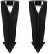 Landscape Lighting Ground Spikes Stakes Replacement, 1/2" NPT for Landscape Path Lighting Landscape Spotlights Black Color 2-Pack (Large Head)...