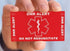 DNR Do Not Resuscitate Wallet Card (DNR-101) Quantity: (2)...
