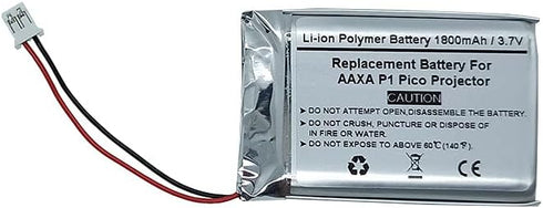 1800mAh 3.7V Replacement Battery for AAXA P1 Pico Projector, AAXA KP250-03...
