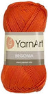 5 Skein (Pack) Total 8.8 Oz. Yarnart Begonia, 100% Mercerized Cotton, Each 1.76 Oz (50g) / 185 Yrds (169m), Fine Sport: 2, Orange - 5535......