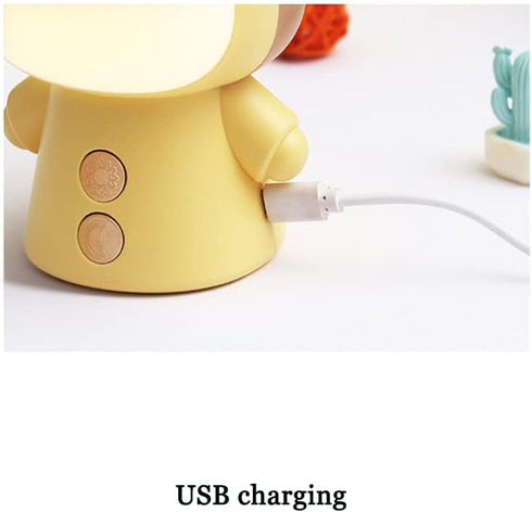 Cartoon Led Desk Lamp Learning Folding Rechargeable Eye Protection Student Children Fun Cute Reading Night Light Bedside Gradient...