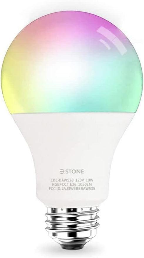 Smart Light Bulbs, 100W Equivalent WiFi Bulb, 1050 Lumens LED Color Changing A21 Smart Bul(Dimmable 2700K-6500K RGBCW) Tunable White Works with Al...