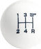 DEWHEL Fing Fast Shift Knob 5 Speed Short Throw Shifter M12x1.25 M10x1.5 M10x1.25 M8x1.25 (White)...