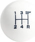 DEWHEL Fing Fast Shift Knob 5 Speed Short Throw Shifter M12x1.25 M10x1.5 M10x1.25 M8x1.25 (White)...