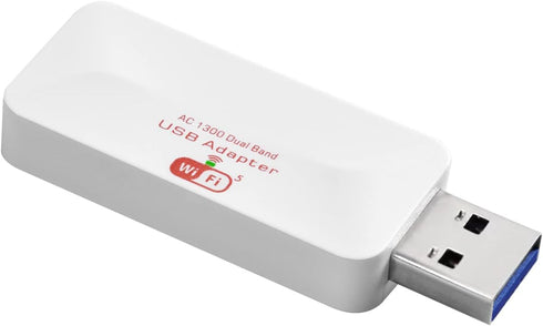 New AC1300 USB WiFi Adapter- 2.4G/5G Dual Band Wireless Network Adapter for PC Desktop, MU-MIMO WiFi Dongle, USB 3.0, Supports Windows 11, 10, 8.1...