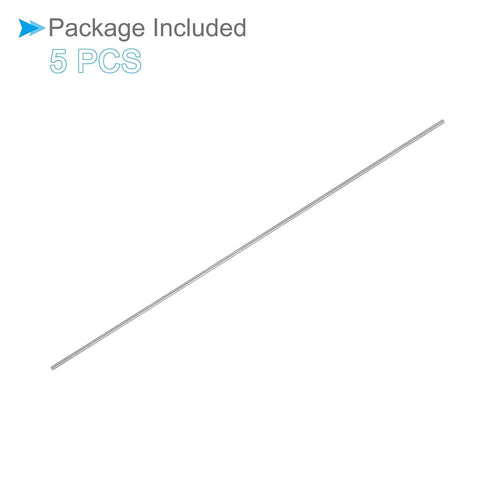 Round Steel Rod, 0.5mm Diameter 60mm Length, High Speed Steel Bar Stock Craft DIY Tool - (Applications: for Drill Lathes Boring Machine), 5-Pieces...