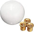 Pure White Round Ball Shift Knob Car Gear Shifter Head Fit Most Manual Automatic Vehicles 5 6 Speed M8 M10 M12...