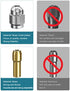 Collet Set for Dremel, 10Pcs Replacement 4485 Brass Quick Change Rotary Drill Nut Tool Set (1/8" x 2, 3/32" x 2, 1/16" x 2, 1/32" x 2?...