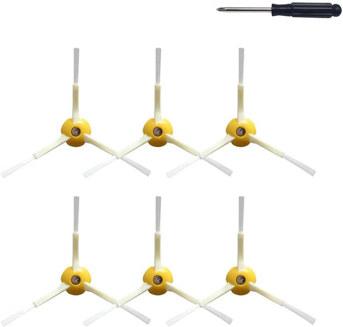 6Pack Robot Replacement Parts,Robot Side Brush 600 700 800 900 Series 675 692 694 677 671 614 850 860 861 866 870 880 890 960 980 981 985 Robot Re...
