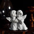 Cherubs Angels Resin Garden Statue Figurine , Adorable Angel Sculpture Memorial Statue, Indoor Outdoor Home Garden Decoration (Kiss Cherub-Right)...