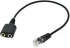 RJ9 Male to 3.5mm Female Plug Headset Jack Phone Audio Adapter Cable Not Compatible with RJ11...