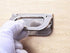 Recessed Type Furniture Wardrobe Drawer Pull Handle Silver Flat Cabinet Flush Ring Pull 2pcs...