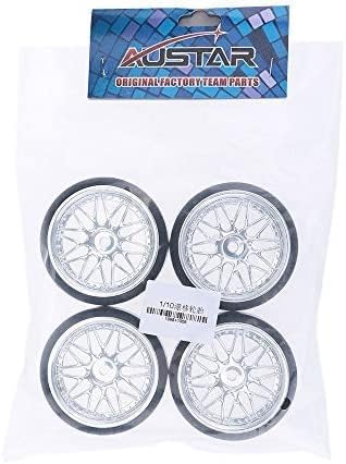 GoolRC 4PCS/Set 1/10 Drift Car Tires Hard Tyre Replacement for Traxxas HSP Tamiya HPI Kyosho On-Road Drifting Car...