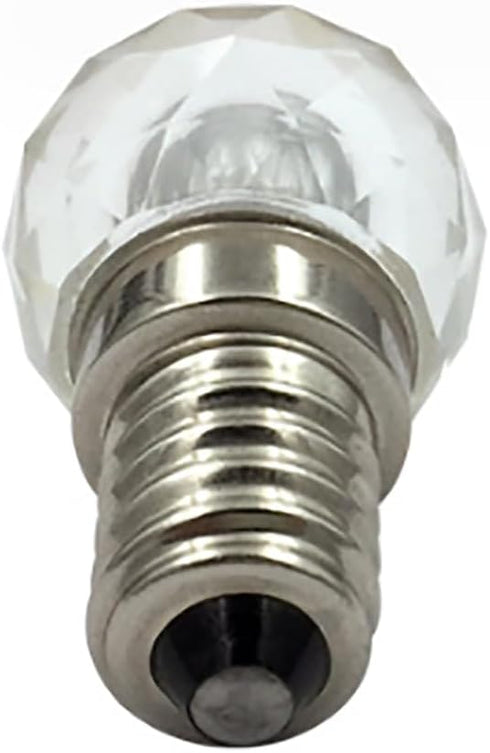 E14 2W LED Bulb Mini Globe Crystal Light (20W Equivalent) E14 Candle Base Chandeliers Light Glass Cob Decorative Light for Home Lighting Ceiling F...
