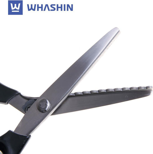 Scalloped Pinking Scissors (078) - Multipurpose, Ultra Sharp Blade Shears, Softgrip, Stainless Steel Sewing, Comfort TPR Grip, Crafting Scissors f...