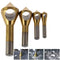 TJP 4pcs Chamfer Countersink Deburring Drill Bit Crosshole Cutting Metal Wood Tools...