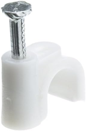 CableWholesale RG6 Cable-Clip, White, 100 Pieces per Bag (200-961)...