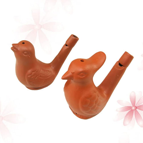 2pcs Water Bird Whistle Funny Bird Whistle Toys Noise Makers Bird Singing Music Toys for Birthday Party Favors Water Warbler Whistle Props Bird To...