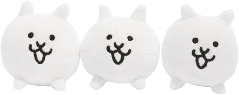 PONOS Official The Battle Cats Plush - Cat Plushie Set - 3 Inch Collectible Battle Cats Soft Stuffed Animal...