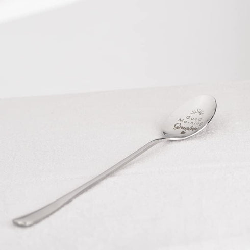 Grandma Mothers Day Gifts Spoons for Mimi Grandma Birthday Gift from Grandchildren Grandson Good Morning Grandma Spoon for Christmas Gifts for Nan...