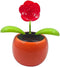 Solar Powered Dancing Flower Swinging Animated Dancer Toy Car Decoration for Car Dashboard Office Desk Decoration - Rose...
