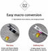 Mobile Phone Wide-Angle Lens 0.45X Mobile Phone Camera Lens Kit Macro Lens 12.5X Universal for iPhone Android Phone/Samsung/OnePlus and Most Smart...