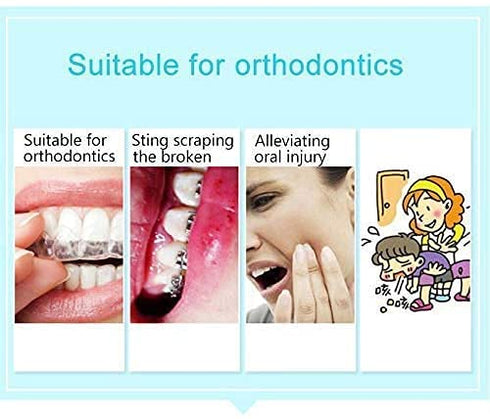 Dental Oral Care Orthodontics Wax with Fruit Smell for Brace Wearers Flavored Gum Protection (3Pack)...