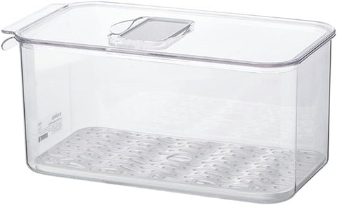 SANNO Vegetable Fruit Containers Fridge Containers,Freezer Produce Saver Refrigerator Organizer Bins with Vented Lids And Drain Tray For Pantry Fr...