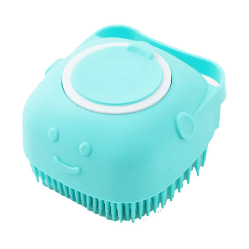 Dog Brush – Cat Brush – Shampoo Dispensing Scrubber – Soft Silicone Design – Hanging Loop – For All Skin Types – Grooming, Deshedding and Exfoliat...