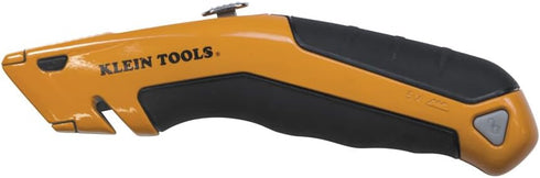 Klein Tools 44133 Heavy Duty Utility Knife, Retractable, Adjustable, with Wire Stripper, Klein-Kurve Handle...