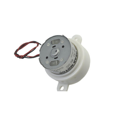 CHANCS JS-30 Electric Motor Gearbox DC 6V 5RPM Double Flat Shaft Gear Electric DC Motor for Small Display Stands...