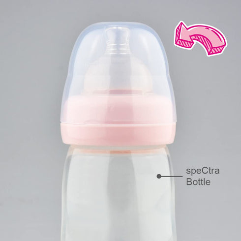 Maymom Dome Caps for Lansino Wide-Mouth Collar Ring, Spectra Wide-Mouth Collar Ring, Pigeon Wide-Mouth Collar Ring. Replace Lansino Bottle Cap, Co...