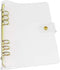 A5 6-Ring Clear PVC Binder Planner Cover Gold Rings Loose Leaf Notebook Binder Transparent Refillable Notebook Shell Protector (Clear PVC Style Go...