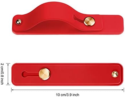Weewooday 12 Pieces Phone Grip Strap Telescopic Finger Strap Bracket Portable Phone Finger Kickstand Strap Phone Grip Holder Silicone Mobile Phone...