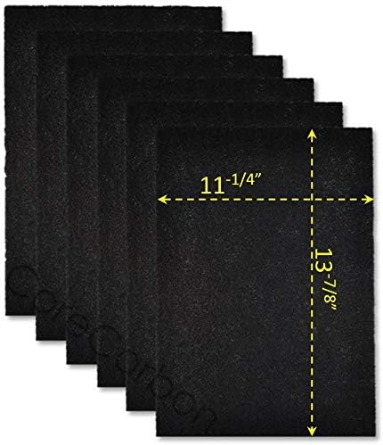6-Pack Exact Fitment Pre-Filter Designed to Fit Honeywell Air Purifier Models HPA200, HPA200BWM, HPA201-TGT, HPA202, HA202BHD, HPA204, HPA250B...