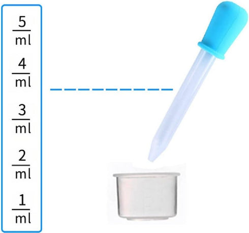 5ml Liquid Droppers Clear Medicine Silicone and Plastic Pipettes Eye Dropper with Bulb Tip for Kids Candy Molds (8 Pack)...