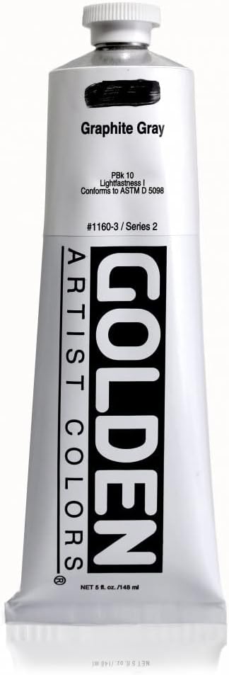 Golden Artist Acrylic, 5 Ounce Tube, Graphite Gray (1160-3)...