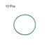 uxcell Fluorine Rubber O-Rings, 28mm OD 26mm ID 1mm Width FKM Seal Gasket for Machinery Plumbing, Green, Pack of 10...