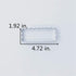 LILIAO Scalloped Edge Rectangle Cookie Cutter, 4.7 x 1.9 inch, Stainless Steel...