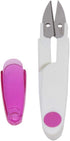 Purple Plastic Handle & Safety Cover Sewing Scissors Clothes Thread Embroidery Cross-stitch Craft Clipper Cutter Tailor Nippers,Snips Trimming Nip...