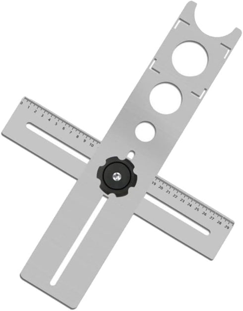 Ceramic Tile Hole Locator, Adjustable Universal Tile Marble Glass Ceramic Floor Drilling Hole Tools Hole Opener Locator Position Ruler Puncher...