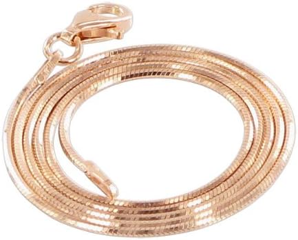 Gem Avenue 14k Rose Gold Plated over Silver Diamond to cut 1mm Snake 10 Inch Long Foot Chain Anklet for Women...
