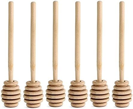 Nakpunar 6 pcs 6" Wooden Honey Dippers...