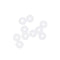 uxcell Silicone O-Rings, 4mm OD 1mm ID 1.5mm Width VMQ Seal Gasket for Compressor Valves Pipe Repair, White, Pack of 10...