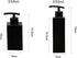 1Pc Matte Black Soap Dispenser, Stainless Steel Bathroom Hand Soap Pump Dispenser Refillable Countertop Lotion Bottle for Kitchen and Bathroom 12o...