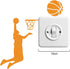 4pcs Basketball Player Stencils 7.8×7.8inch Basketball Stencils with Paint Brush Shooting Dribbling Basketball Theme Template Decor on Walls Fabri...
