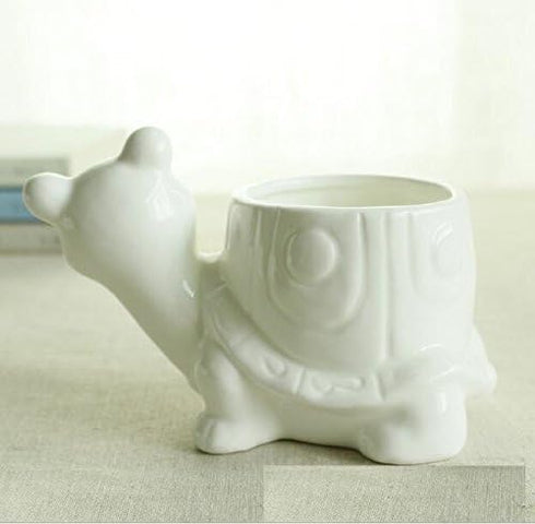 Cute Animal Succulent Planter Flower Pot Decor for Home Office Desk (Turtle)...