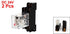 uxcell Coil Power Relay DPDT DIN Rail Mounted JQX-13F with Socket, 2 Piece, DC 24V, 8 Pin, 35 mm...