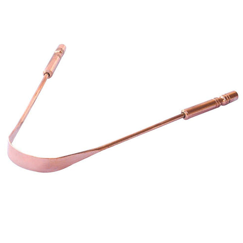 100% Pure Copper Tongue Scraper Cleaner | Perfect Surgical Tongue Scraper | Best Remedy for Bad Breath | Maintains Oral Hygiene| Flexible Handle a...