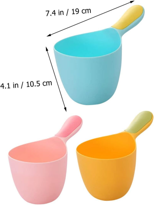 3pcs Water Scoop Ladle Spoon Spoon Shampoo for Bath Water Pourer Water Dipper Bath Ladle Dipper Kitchen Water Scoop Bathing Water Ladles Kitchen U...